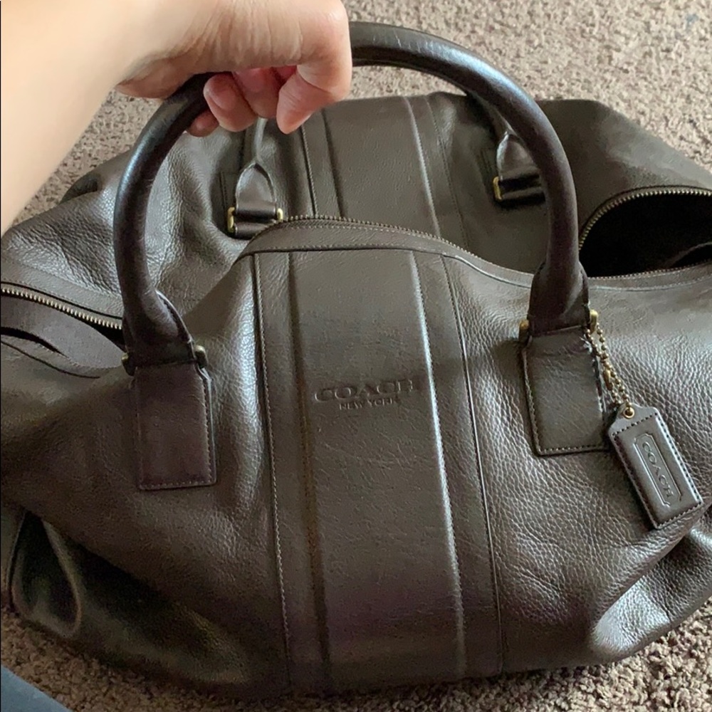 Coach Heritage Web Leather Cabin Bag - Picture 4 of 4